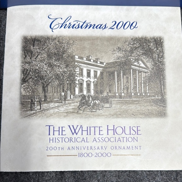 200th Anniversary Christmas Ornament - Blue and Gold - Picture 2 of 5